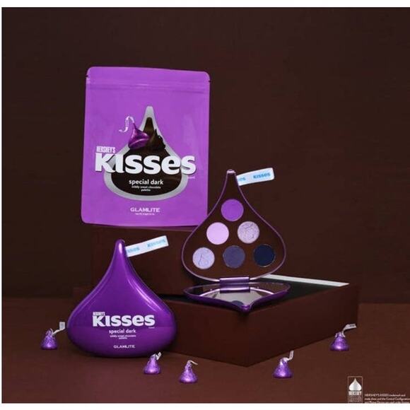 HERSHEY'S‎ KISSES X GLAMLITE SPECIAL DARK PALETTE - Picture 1 of 2